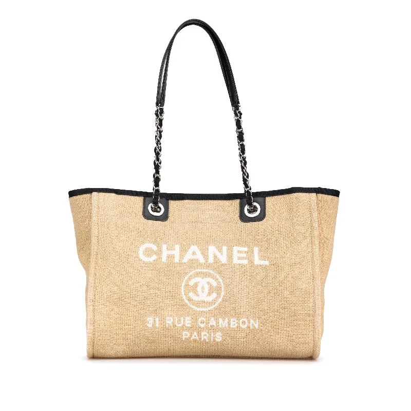 Brown Chanel Small Canvas Deauville Tote