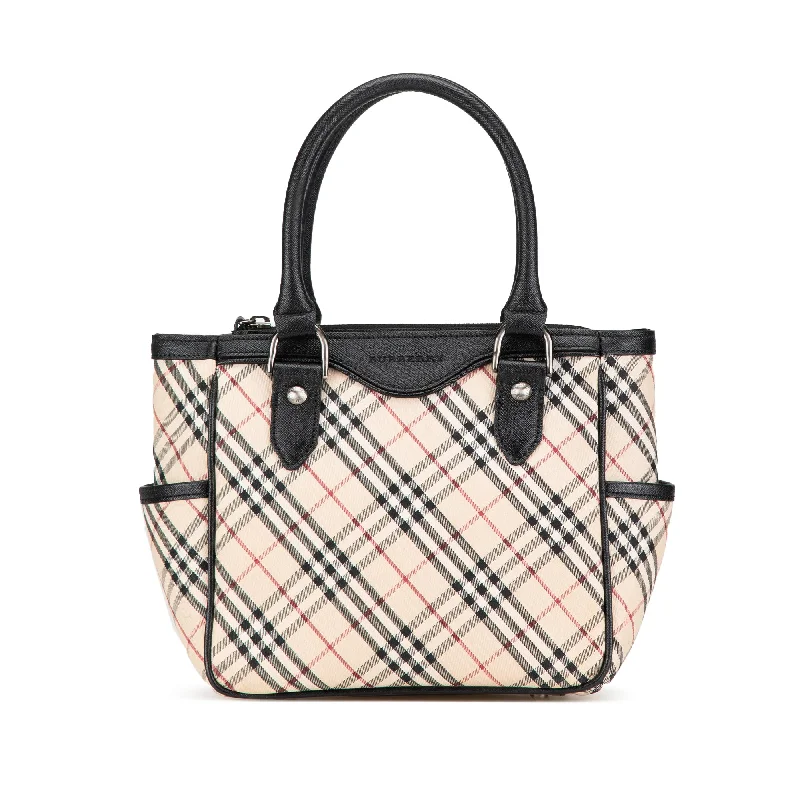 Brown Burberry Nova Check Canvas Handbag