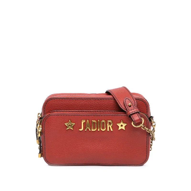 Red Dior Leather JAdior Camera Bag