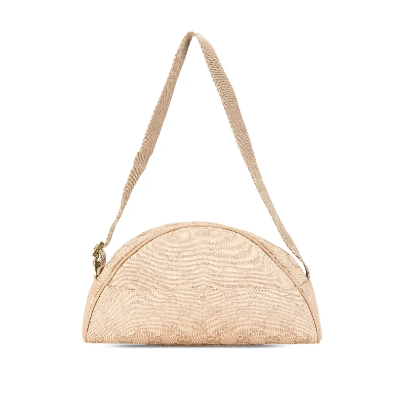 Beige Gucci GG Canvas Shoulder Bag