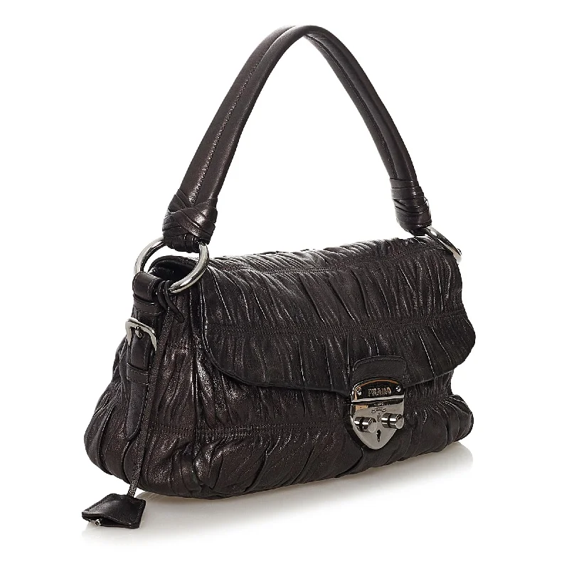 Prada Nappa Gaufre Sound Lock Shoulder Bag 32902