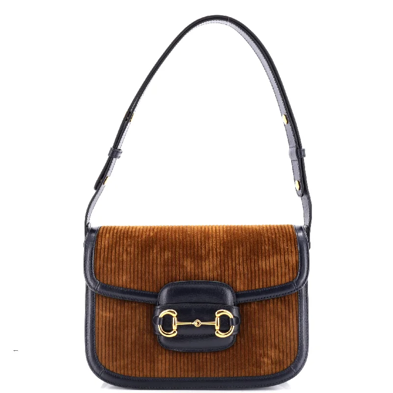 Horsebit 1955 Shoulder Bag Corduroy Small