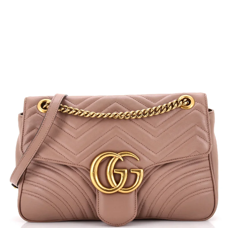 GG Marmont Flap Bag Matelasse Leather Medium