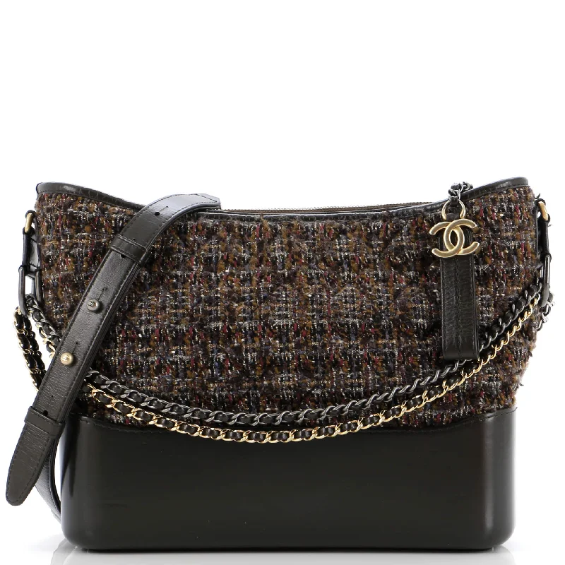 Gabrielle Hobo Quilted Tweed and Calfskin Medium