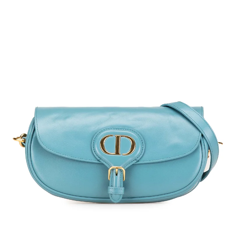 Blue Dior Calfskin Bobby East West Crossbody