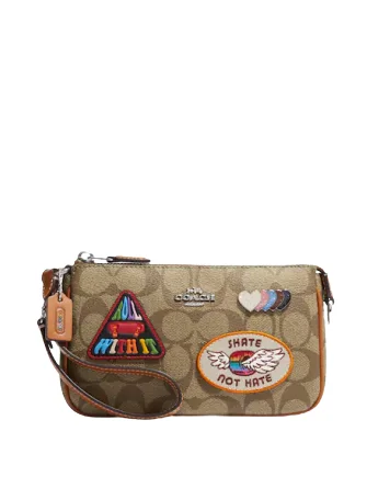 Coach Nolita 19 In Signature Canvas With Patches