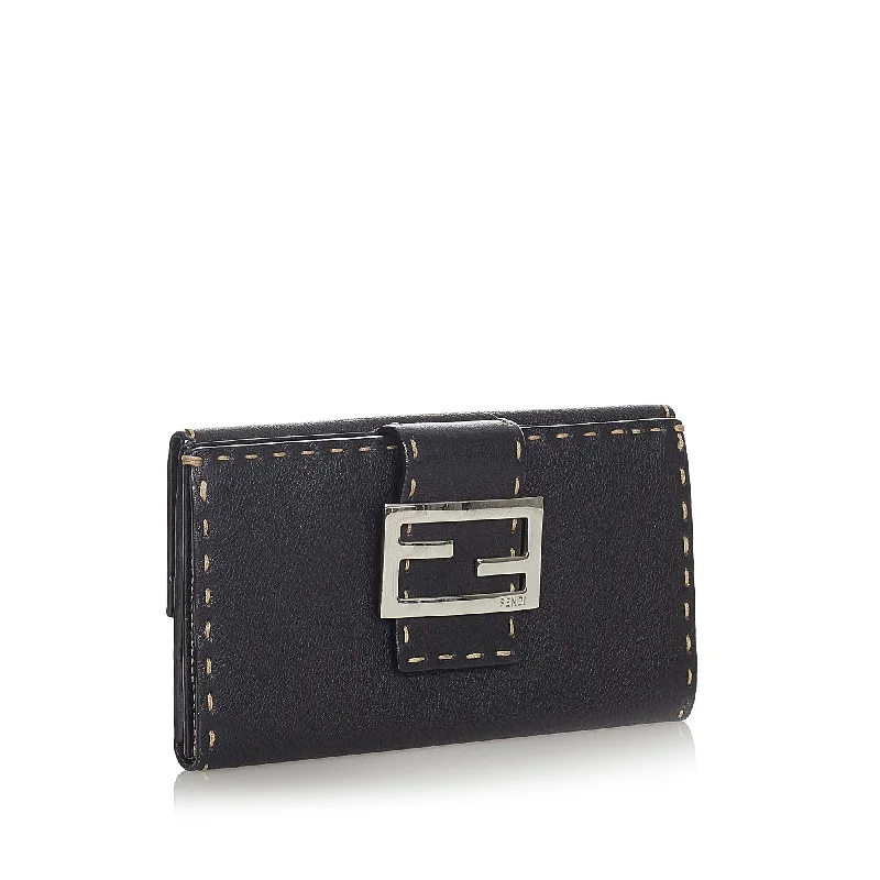 Fendi Selleria Leather Long Wallet (SHG-23841)