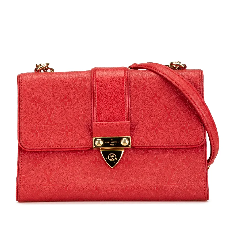 Red Louis Vuitton Monogram Empreinte Saint Sulpice BB Crossbody Bag