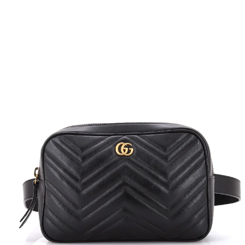 GG Marmont Square Belt Bag Matelasse Leather