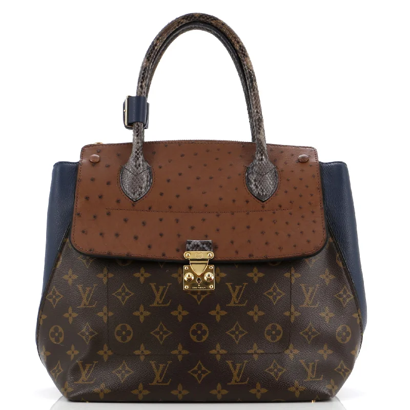 Majestueux Tote Monogram Canvas and Exotics MM