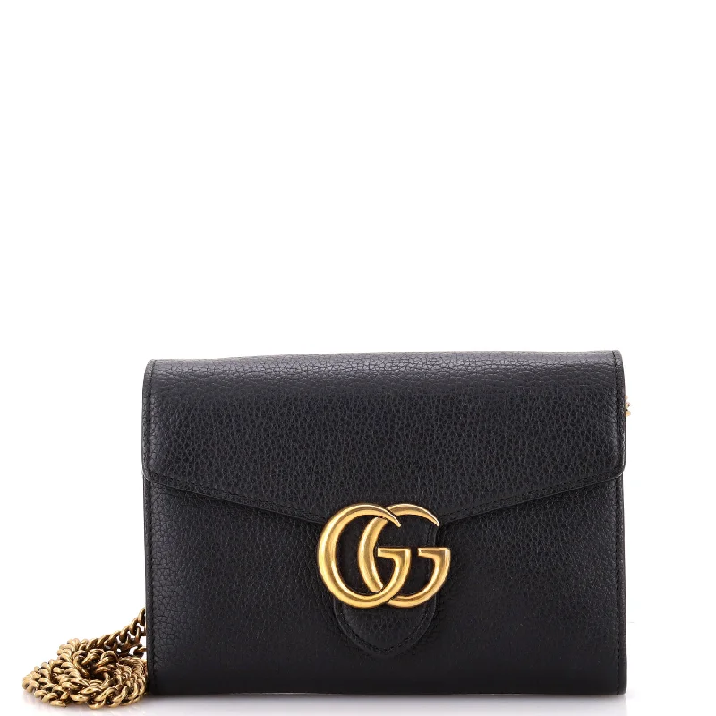 GG Marmont Chain Wallet Leather Mini