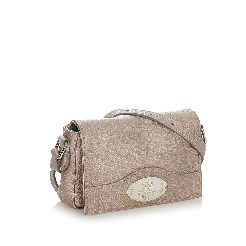 Fendi Selleria Leather Crossbody Bag (SHG-22784)