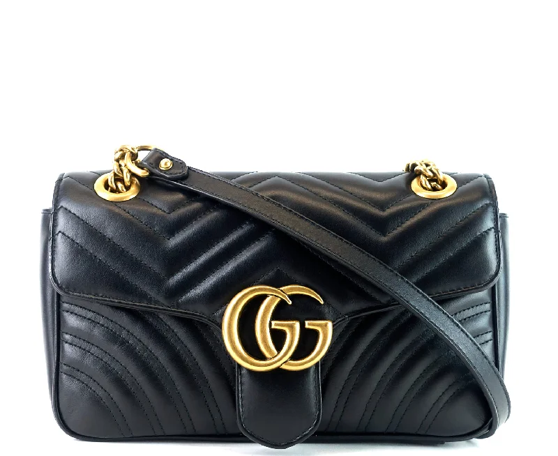 Marmont Matelasse Chevron Leather Small Bag