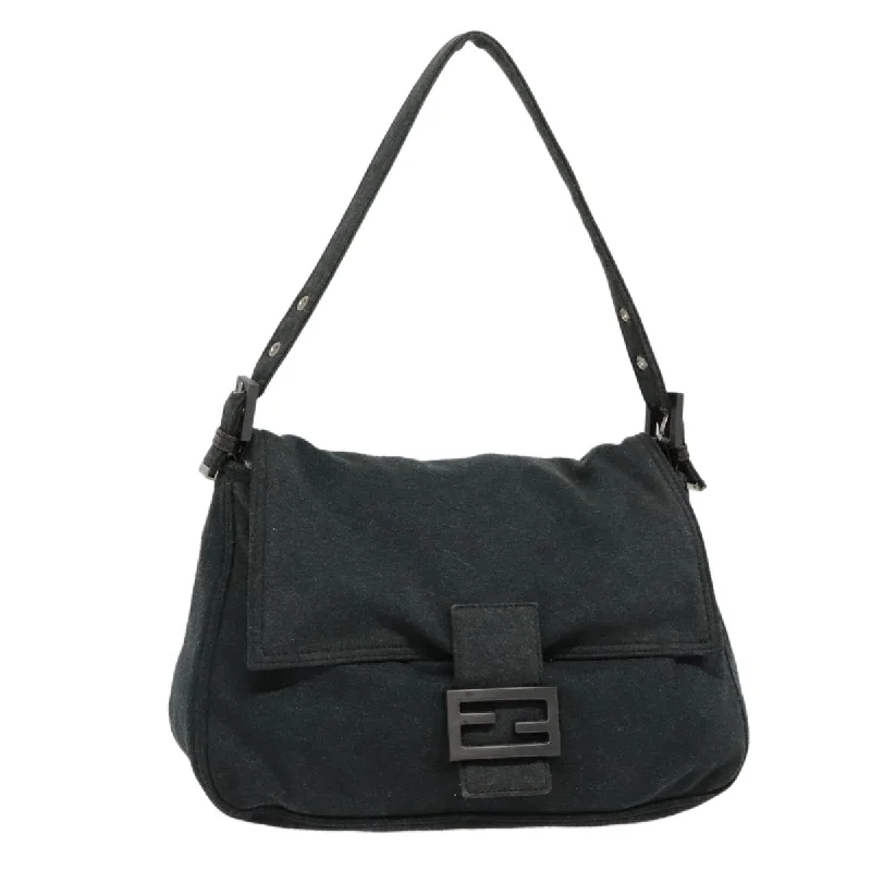 FENDI Mamma bucket Hand Bag Canvas Gray  ep6034