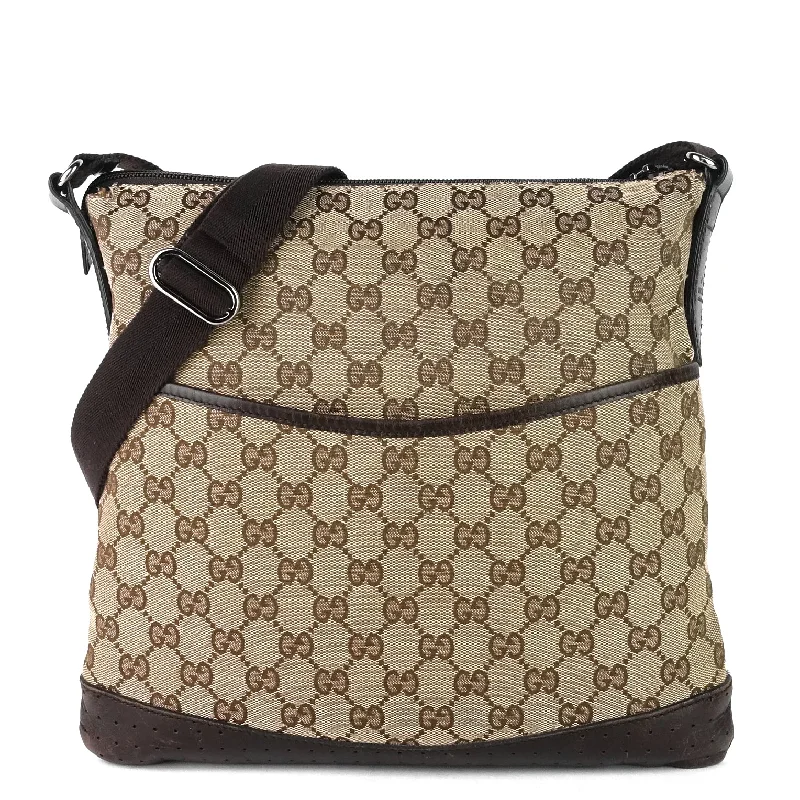 Monogram Canvas Perforated Messenger Bag