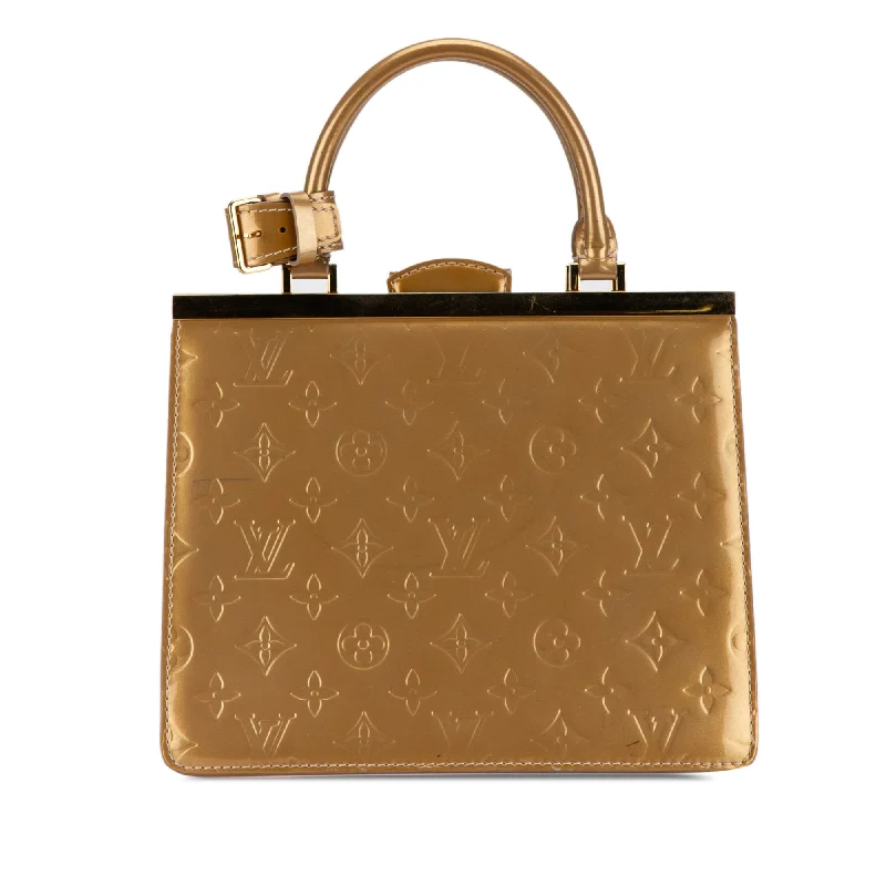 Gold Louis Vuitton Monogram Vernis Deesse PM Handbag