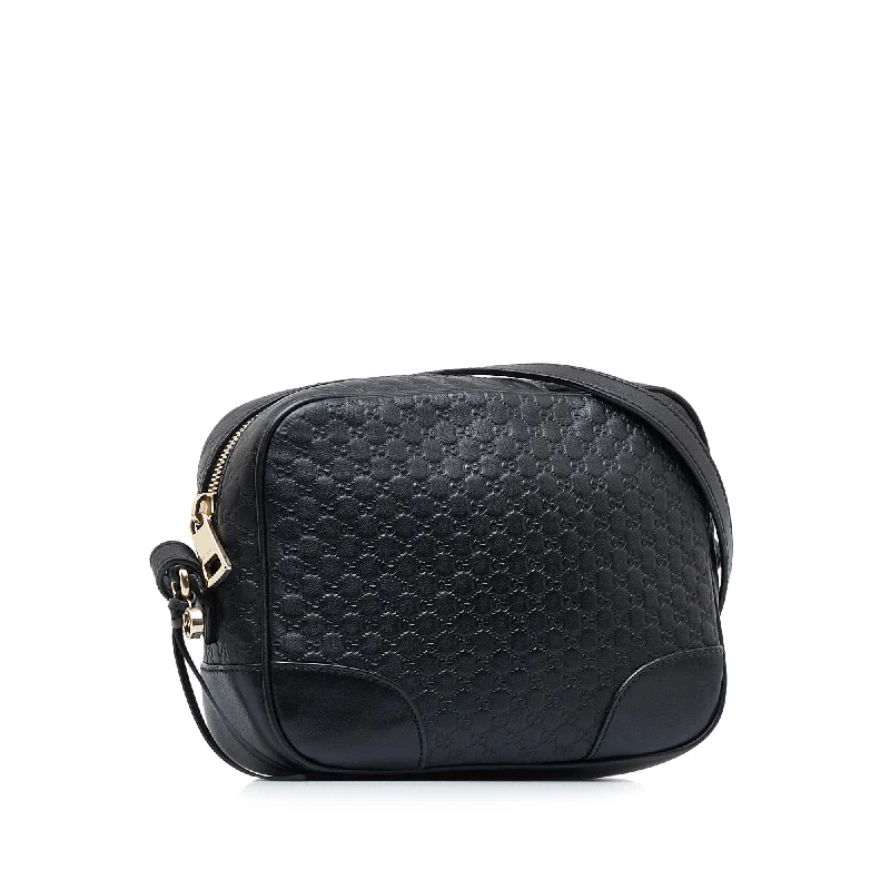 Gucci Bree Black Microguccisima Embossed Leather