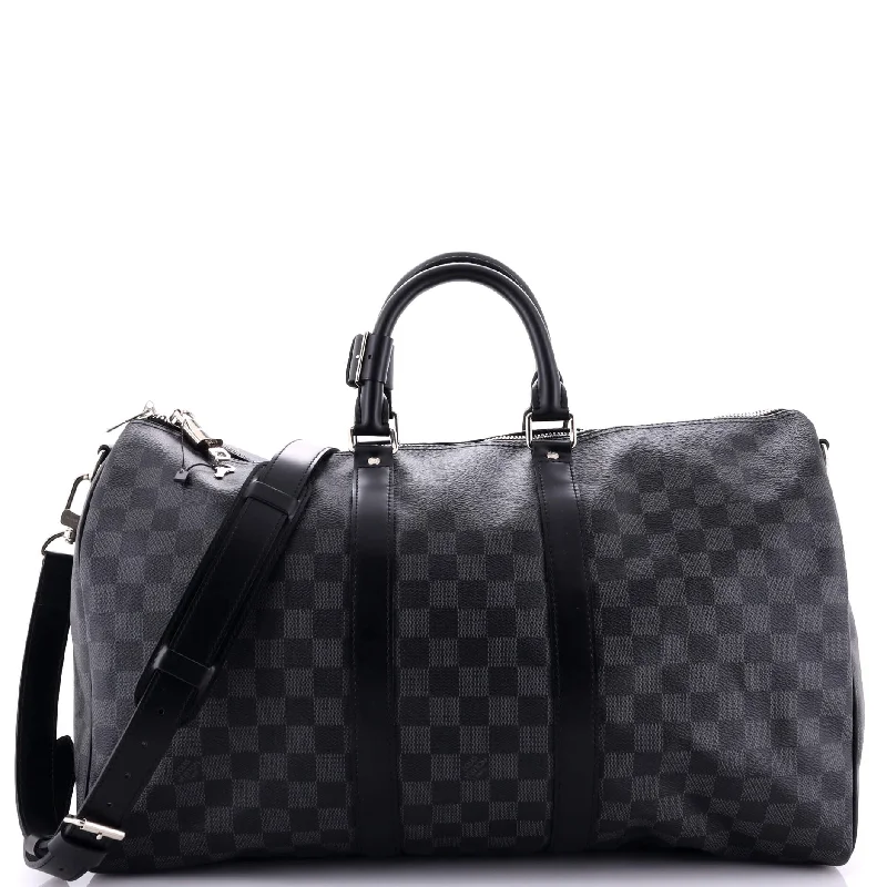 Keepall Bandouliere Bag Damier Graphite 45