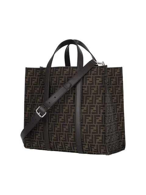 Fendi Men Jacquard Ff' Tote Bag