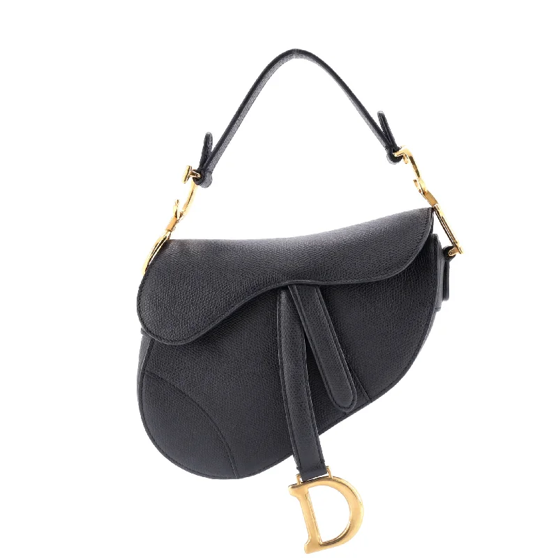 Saddle Handbag with Strap Leather Medium