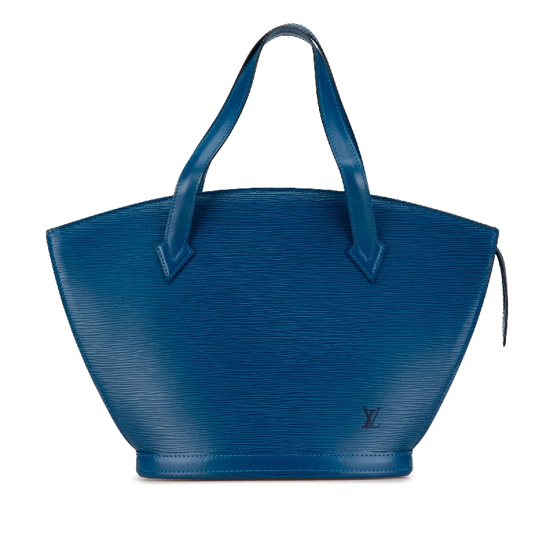 Blue Louis Vuitton Epi Saint Jacques PM Short Strap Handbag