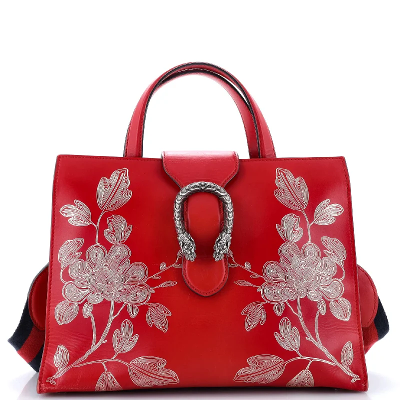 Dionysus Convertible Tote Printed Leather Medium