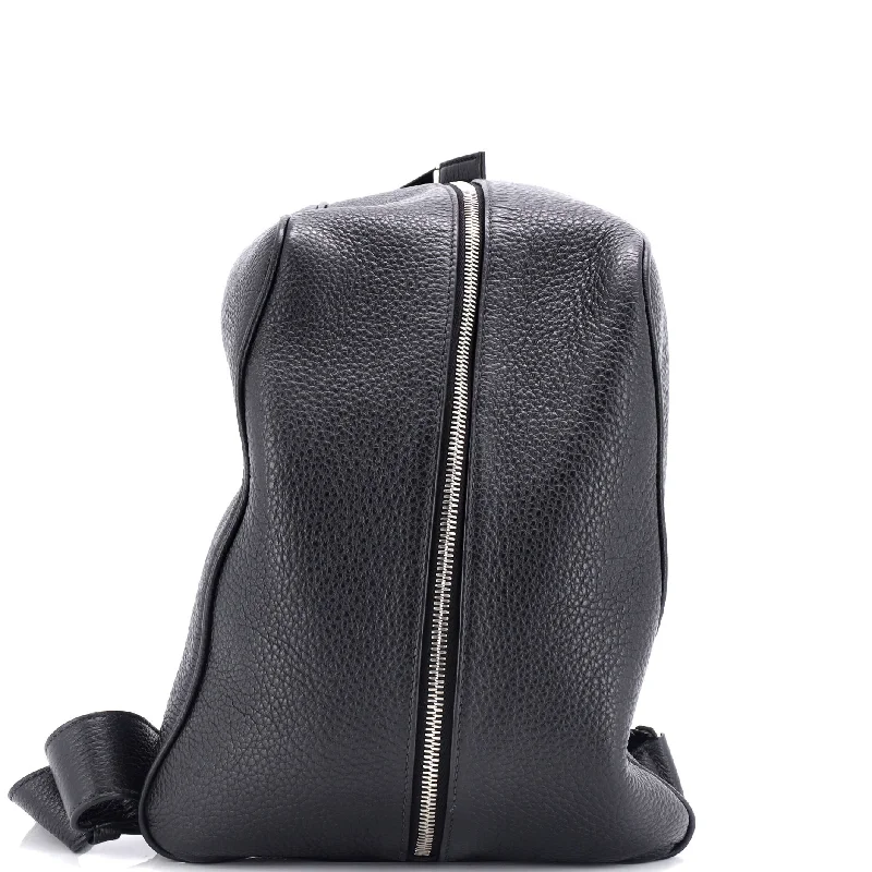 Triangle Zip Backpack Leather