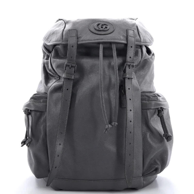 Tonal GG Double Pocket Belt Backpack Leather Large