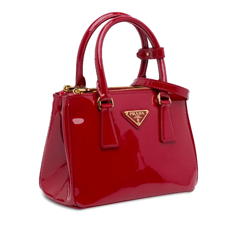 Prada Mini Patent Galleria Double Zip Satchel pRGtU5