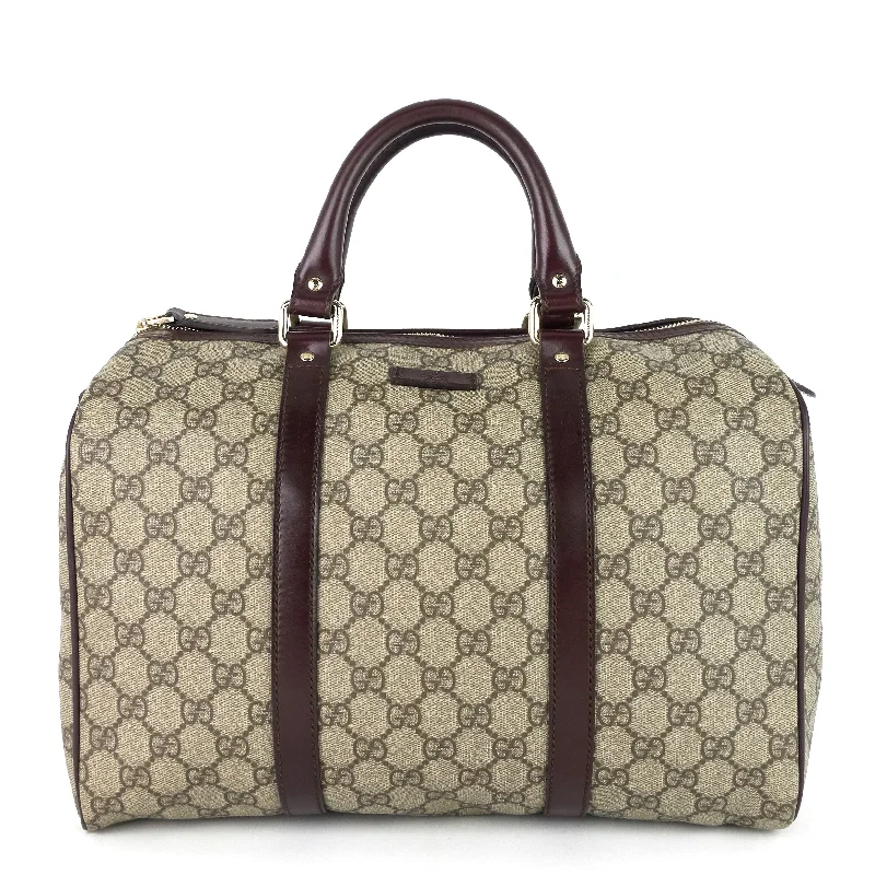 Joy Supreme Monogram Coated Canvas Boston Bag