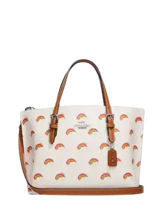 Coach Mollie Tote 25 With Rainbow Print