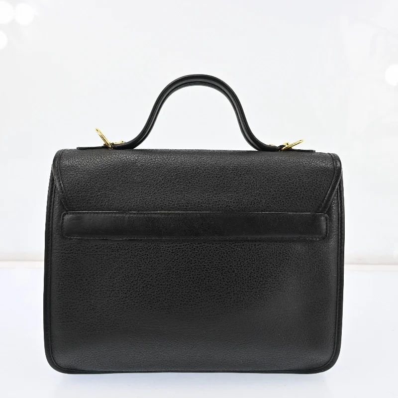 Gucci Black Leather Tote Bag