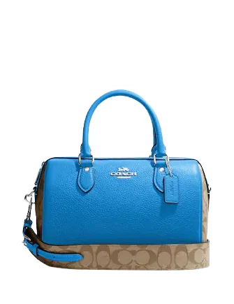 Coach Rowan Satchel In Signature Canvas