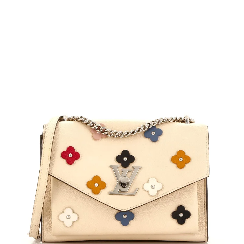 Mylockme Handbag Flower Embellished Leather BB