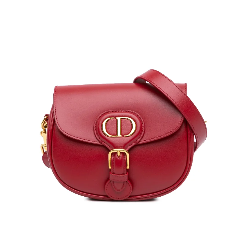 Red Dior Small Leather Bobby Crossbody