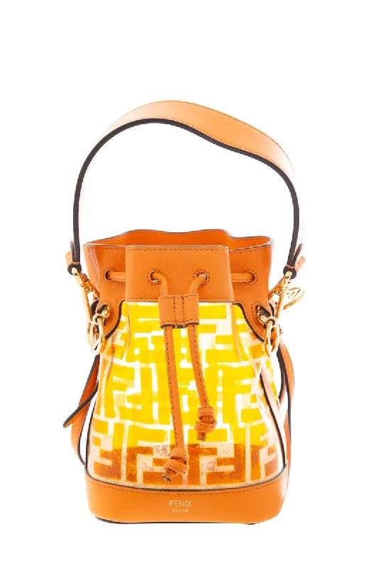 Fendi Orange Mon Tresor Mini Bucket Bag