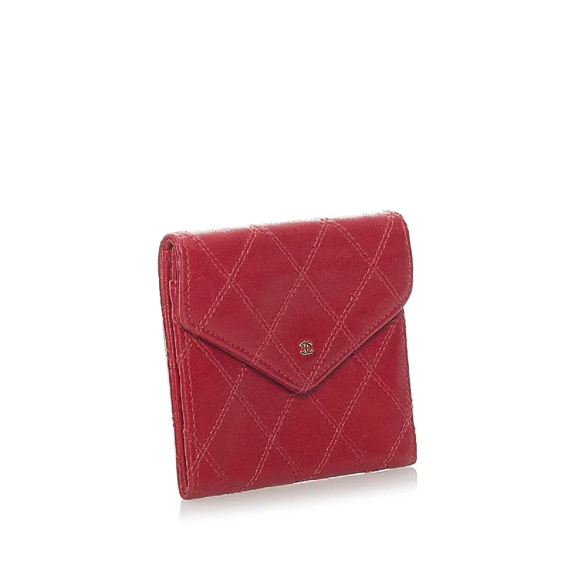 Chanel Bicolore Matelasse Lambskin Coin Pouch (33401)